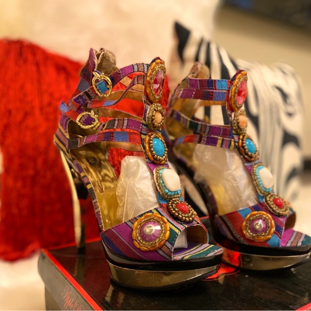 Multi color heels